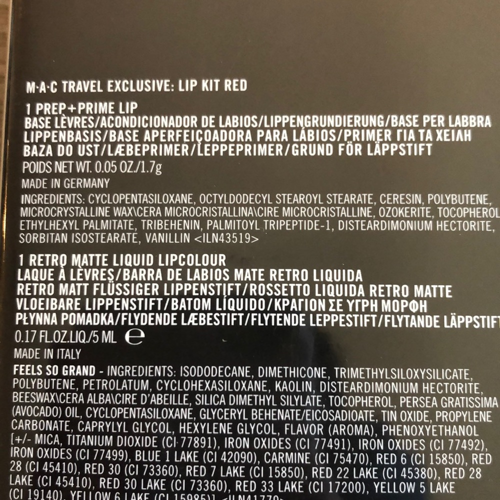 NIB MAC Travel Exclusive Lip Kit Red - Picture 3 of 4